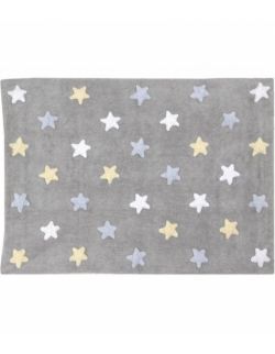 Dywan Bawełniany Tricolor Star Grey Blue 120x160 cm Lorena Canals