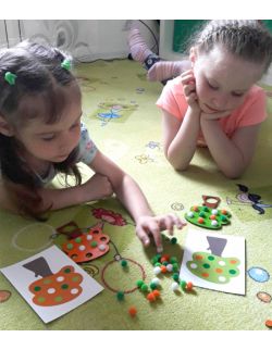 Gra «Pory roku» kolor sortowanie i liczenie przedszkole 
