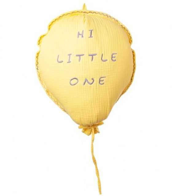 Hi Little One - Poduszka dekoracyjna z organicznego oddychającego BIO muślinu BALOON PINEAPPLE
