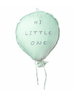 Hi Little One - Poduszka dekoracyjna z organicznego oddychającego BIO muślinu BALOON MINT