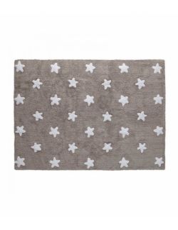 Dywan Bawełniany Linen Stars White 120x160 cm Lorena Canals