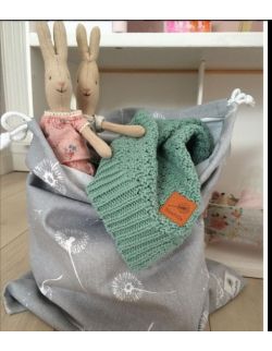 Mięciutki i delikatny kocyk tkany dla niemowląt i dzieci- zielony