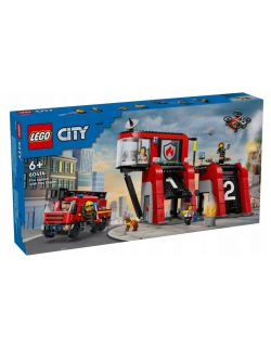 Klocki City 60414 Remiza strażacka z wozem strażackim