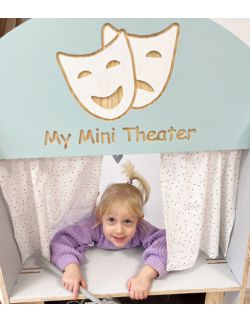 My Mini Theater - teatrzyk, stragan i półka na książki 3w1