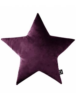 Poduszka gwiazdka Velvet VE2202 | ciemny fiolet