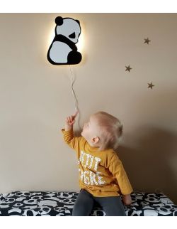 Ścienna nocna lampka LED - Panda