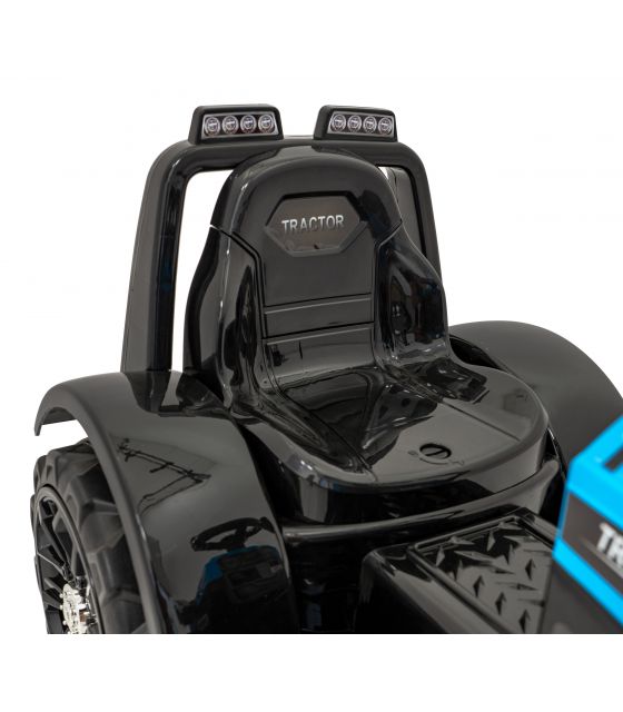 Traktor Spychacz G320 dla najmłodszych dzieci Niebieski + Ruchoma łyżka + Melodie + Klakson + Światła LED