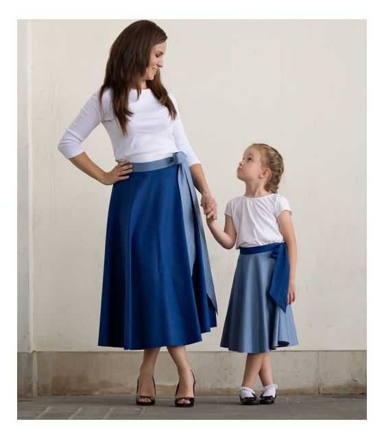 Komplet spódnic dla mamy i córki - Blue Sky