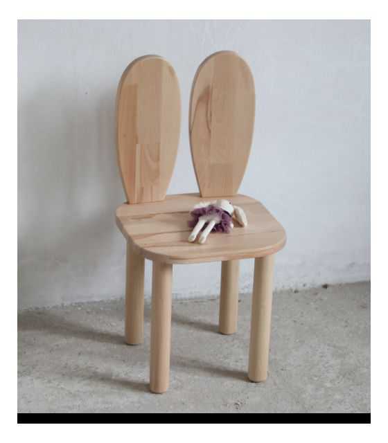 Krzesełko dziecięce królik wood 