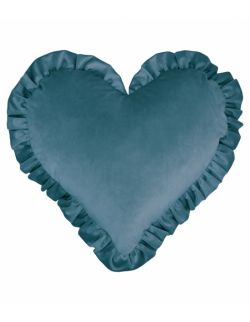 Poduszka serce z falbaną Velvet VE2222 | morski