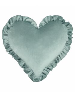 Poduszka serce z falbaną Velvet VE2227 | miętowe