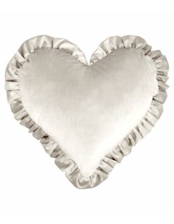 Poduszka serce z falbaną Velvet VE2250 | kremowy