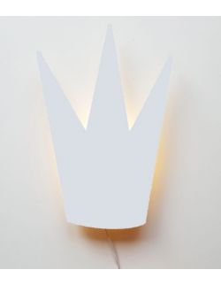 Ścienna nocna lampka LED - Korona White