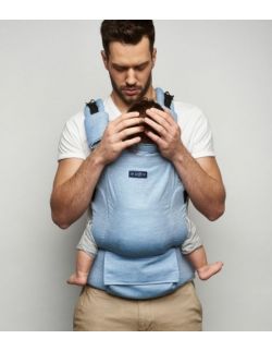 Nosidełko ergonomiczne Embrace Melange blue z workiem