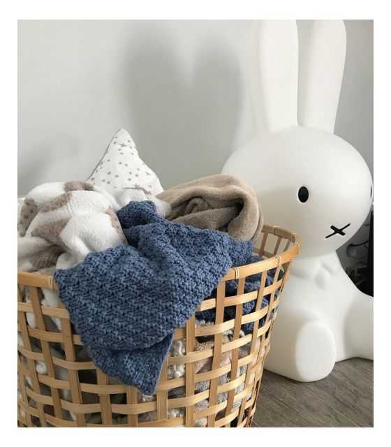 Mięciutki i delikatny kocyk tkany dla niemowląt i dzieci- niebieski