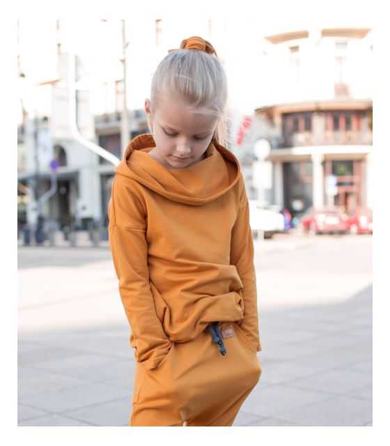 Dresowa sukienka typu tunika dla dziewczynki