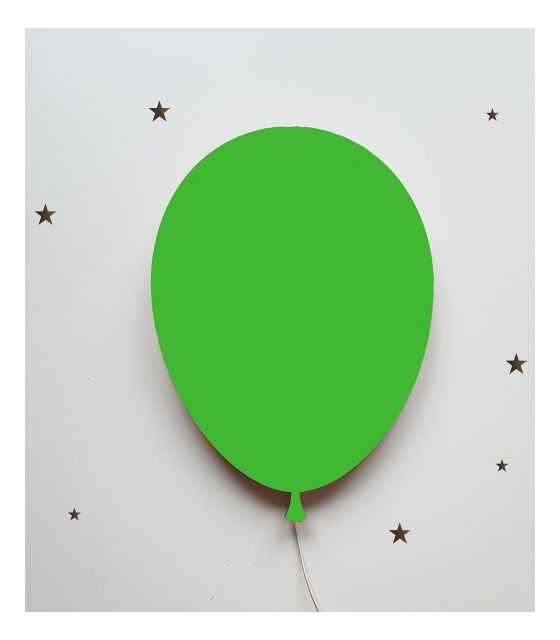 Ścienna nocna lampka LED - Balonik Green
