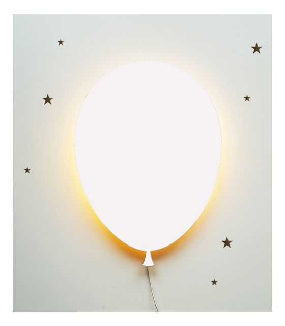 Ścienna nocna lampka LED - Balonik White