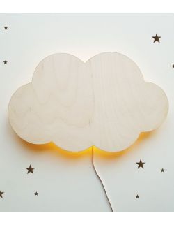 Drewniana lampka nocna - chmurka TOSIA