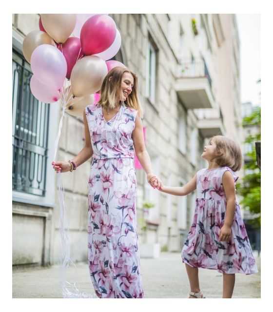 Komplet sukienek dla mamy i córki - Power of flowers 