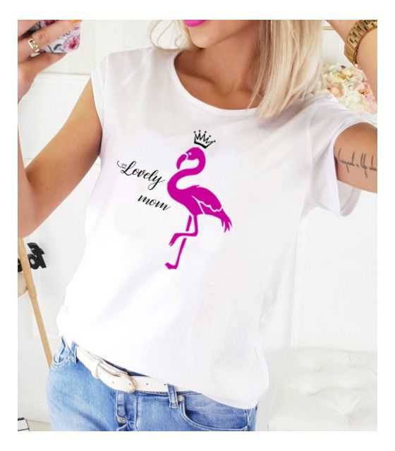 Koszulka dla mamy z flamingiem