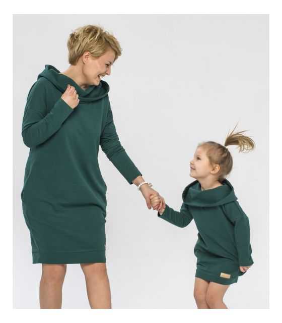 Komplet tunik dla mamy i córki - We feel green 