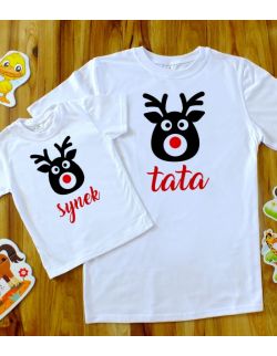 Zestaw TATA+SYN - Renifery na Święta