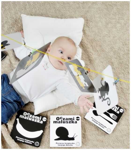 Seria Oczami Maluszka (4 książki + Karty)  Pierwsza książeczka Twojego dziecka