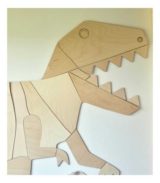 Dinozaur T-Rex dekoracja ścienna origami XL