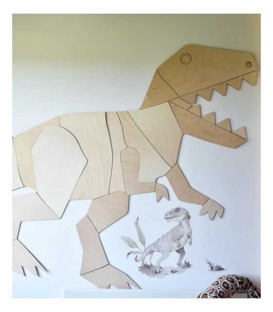 Dinozaur T-Rex dekoracja ścienna origami M