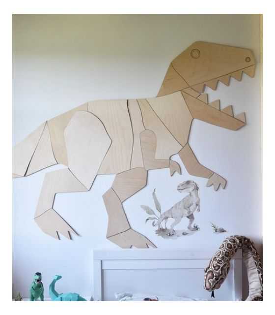 Dinozaur T-Rex dekoracja ścienna origami S