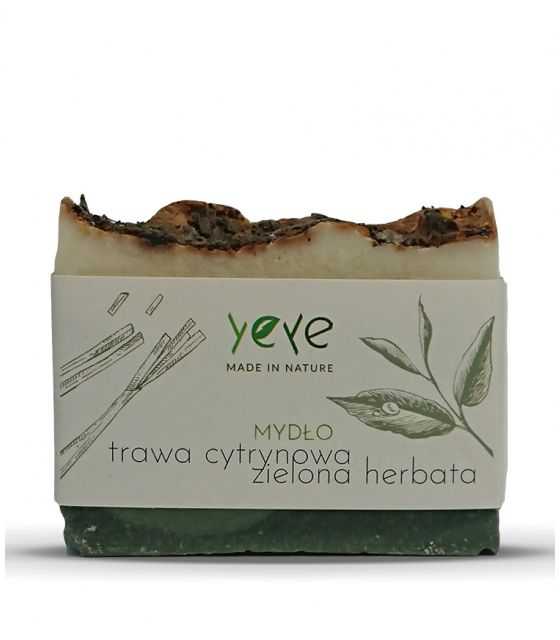 Mydło 100% naturalne ręcznie robione trawa cytrynowa i zielona herbata Yeye