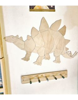 Dinozaur Stegozaur dekoracja ścienna origami Rozmiar S