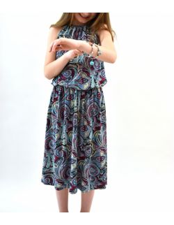 Energetyczna sukienka dla dziewczynki - Etno