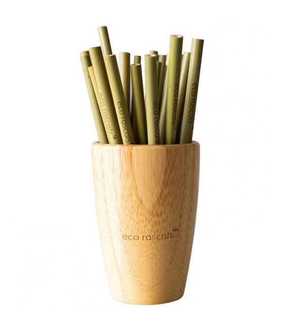 ECORASCALS Zestaw 5 szt rurek bambusowych