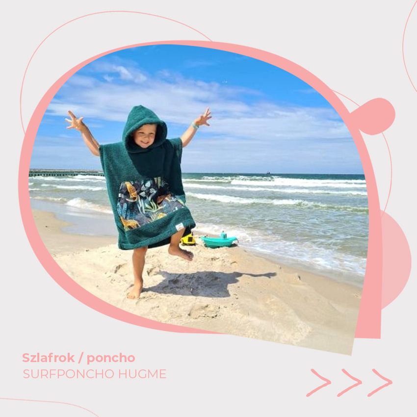 surponcho poncho kąpielowe dla dziecka na plażę